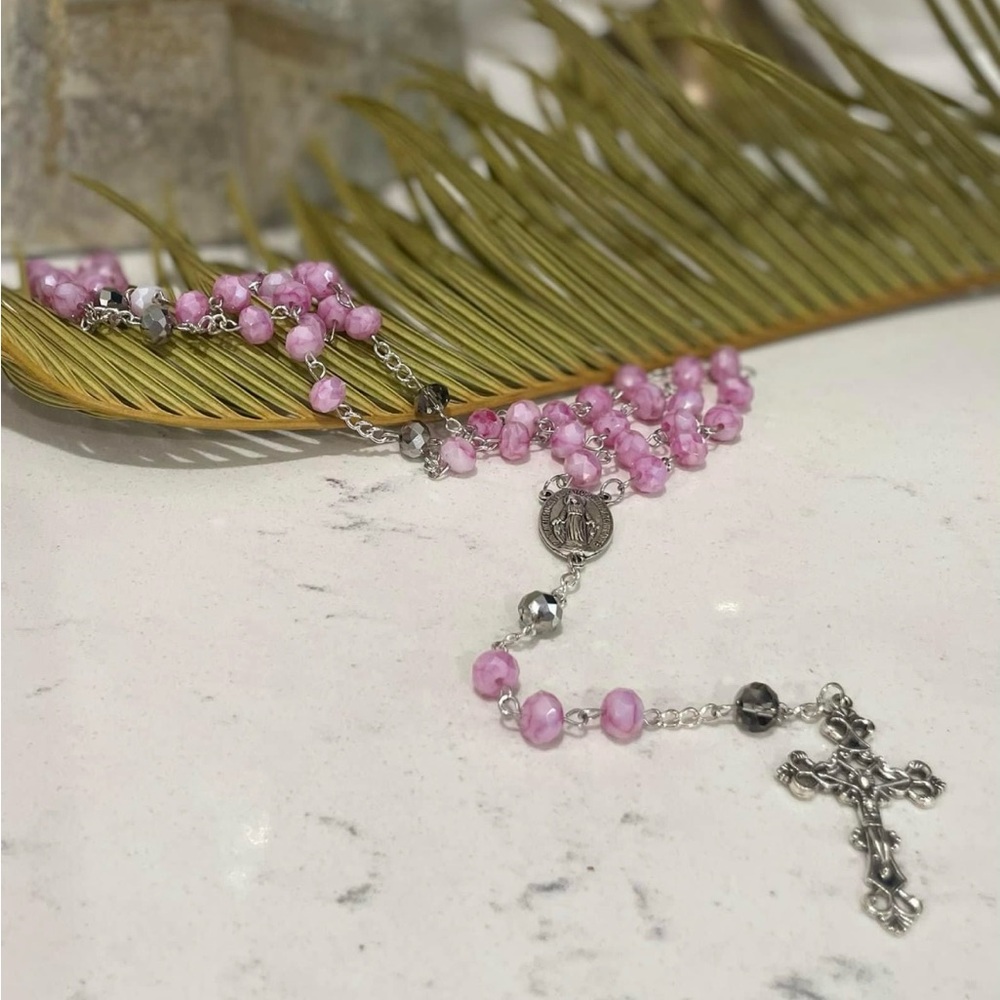 Pink Handmade Rosary